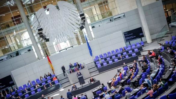 Der Bundestag entscheidet heute &uuml;ber das umstrittene Heizungsgesetz. - &copy; Kay Nietfeld/dpa