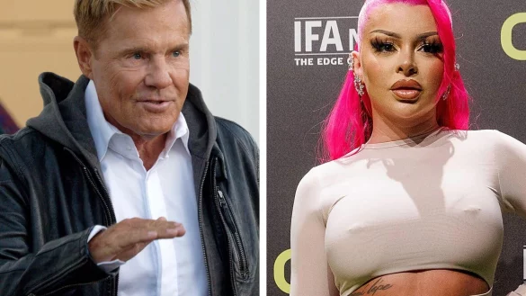 Liegen im Clinch: Dieter Bohlen und Katja Krasavice. - &copy; Henning Kaiser/Carsten Koall/dpa