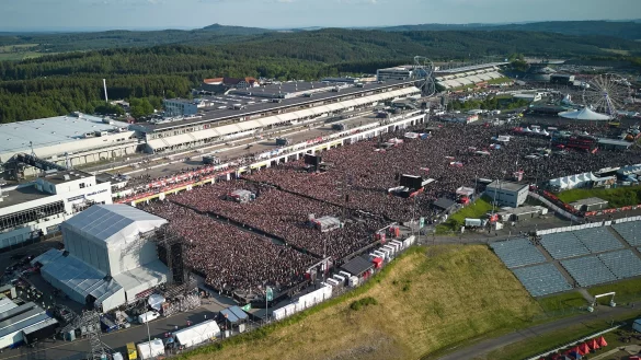 Das Gel&auml;nde des Festivals &laquo;Rock am Ring&raquo; im letzten Jahr. - &copy; Thomas Frey/dpa