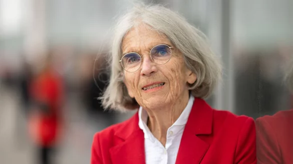 Donna Leon auf der Frankfurter Buchmesse. - &copy; Sebastian Christoph Gollnow/dpa