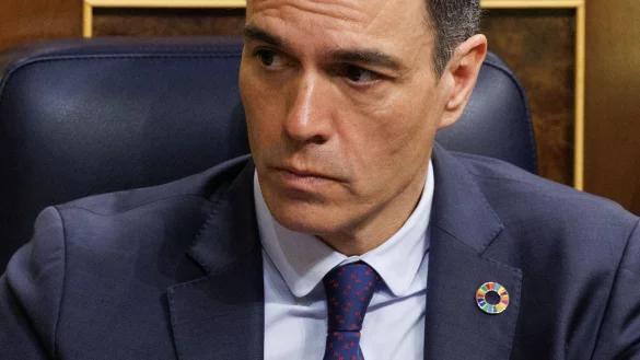Pedro Sanchez, Ministerpr&auml;sident von Spanien, nimmt an der zweiten Sitzung des Misstrauensantrags im Abgeordnetenhaus teil. - &copy; Eduardo Parra/EUROPA PRESS/dpa