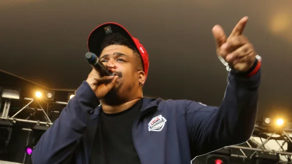 David Jude Jolicoeur von De La Soul am 18. M&auml;rz 2017 in Austin, Texas. Jolicoeur, eines der Gr&uuml;ndungsmitglieder des Long Island Hip-Hop-Trios De La Soul, ist im Alter von 54 Jahren gestorben. - &copy; Jack Plunkett/Invision via AP/dpa