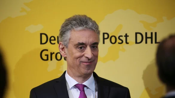 Frank Appel kommt zu einer Bilanzpressekonferenz. - &copy; Oliver Berg/dpa/Archivbild