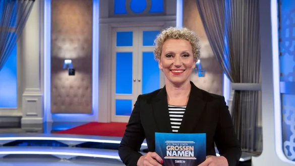 Julia Westlake zum letzten Mal im Quiz &laquo;Ich trage einen gro&szlig;en Namen&raquo;. - &copy; Uli Deck/dpa