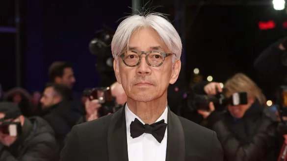 Der japanische Filmkomponist Ryuichi Sakamoto auf der Berlinale 2018. - &copy; Britta Pedersen/dpa