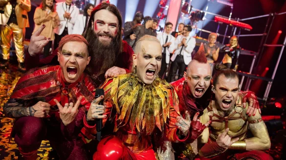 Die Metal-Rockband "Lord Of The Lost" wird Deutschland am 13. Mai beim ESC-Finale in Liverpool vertreten. - &copy; Rolf Vennenbernd/dpa