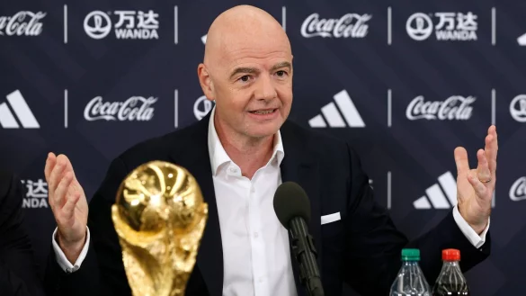 Die FIFA um Pr&auml;sident Gianni Infantino hatte die WM auf 48 Teams aufgestockt. - &copy; Noah K. Murray/AP/dpa