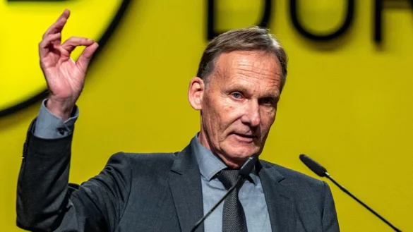 BVB-Gesch&auml;ftsf&uuml;hrer Hans-Joachim Watzke glaubt nicht, dass die Borussia am dramatisch verpassten Meistertitel zerbrechen wird. - &copy; David Inderlied/dpa