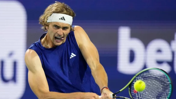 Tennis-Olympiasieger Alexander Zverev schied in Miami schon aus. - &copy; Wilfredo Lee/AP/dpa