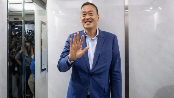 Der Immobilienmagnat Srettha Thavisin von der Partei Pheu Thai erhielt die Mehrheit der Stimmen in beiden Kammern des nationalen Parlaments. - &copy; Wason Wanichakorn/AP/dpa