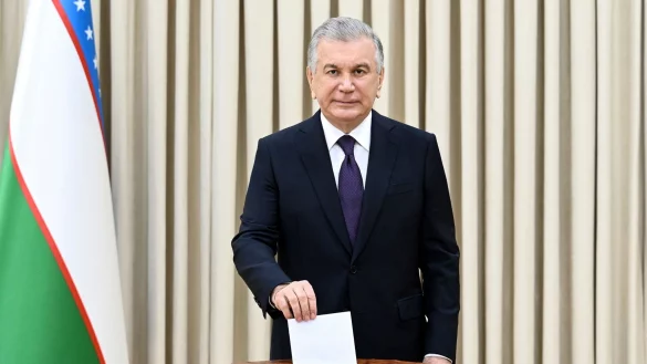 Schawkat Mirsijojew bleibt Pr&auml;sident in Usbekistan. - &copy; Uncredited/Uzbekistan\\\'s Presidential Press Office/AP/dpa