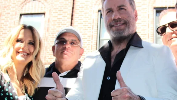 US-Hollywood-Star John Travolta und seine Frau, die Schauspielerin Kelly Preston, bei einer Veranstaltung in New York. - &copy; Christina Horsten/dpa