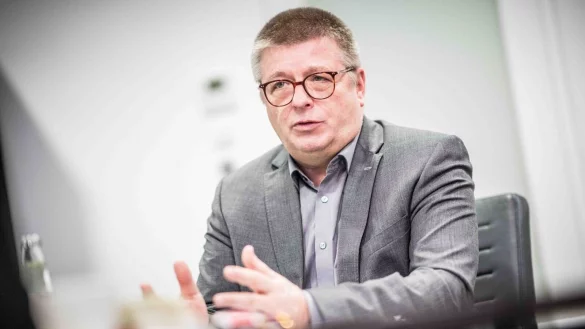 Thomas Haldenwang, Pr&auml;sident des Bundesamtes f&uuml;r Verfassungsschutz (BfV), spricht. - &copy; Michael Kappeler/dpa