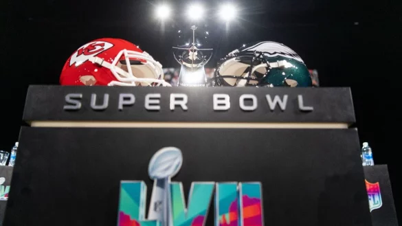 Im Super Bowl LVII treffen die Kansas City Chiefs auf die Philadelphia Eagles. - &copy; Maximilian Haupt/dpa