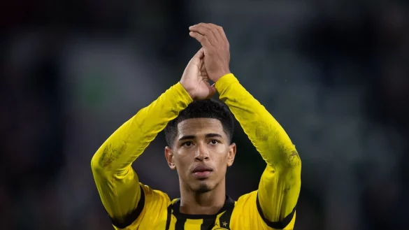 Jude Bellingham ist derzeit der Leistungstr&auml;ger bei Borussia Dortmund. - &copy; Swen Pf&ouml;rtner/dpa