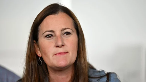 Auch angesichts des russischen Angriffskriegs gegen die Ukraine h&auml;lt Linken-Chefin Janine Wissler die Forderung ihrer Partei nach einer Aufl&ouml;sung der Nato aufrecht. - &copy; Martin Schutt/dpa