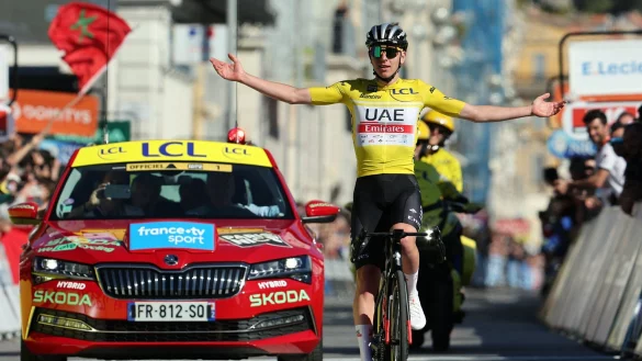 Tadej Pogacar hat die Radfernfahrt Paris-Nizza gewonnen. - &copy; David Pintens/Belga/dpa