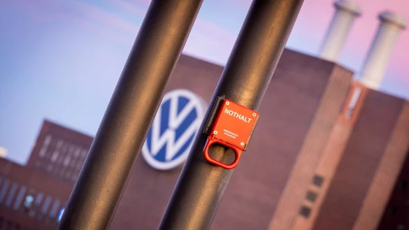 Eine IT-Panne hatte Volkswagen vor&uuml;bergehend lahmgelegt. - &copy; Moritz Frankenberg/dpa