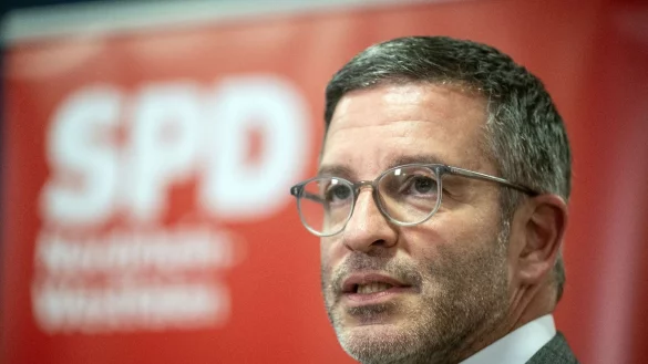 Marc Herter bei einer SPD-Tagung in Dortmund. - © Bernd Thissen/dpa