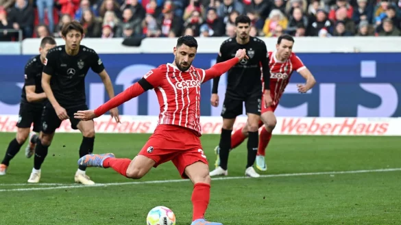 Der Freiburger Vincenzo Grifo traf doppelt vom Elfmeterpunkt. - &copy; Bernd Wei&szlig;brod/dpa