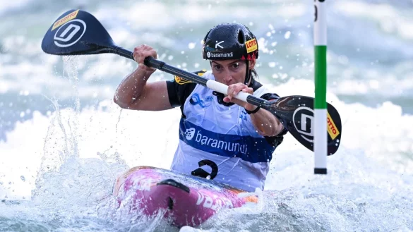 Verpasste den WM-Hattrick: Olympiasiegerin Ricarda Funk. - &copy; Sven Hoppe/dpa