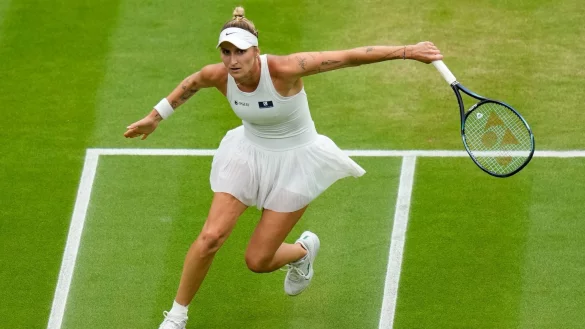 Marketa Vondrousova hofft ebenso wie Finalgegnerin Ons Jabeur auf den Gewinn ihres ersten Grand-Slam-Titels. - &copy; Kirsty Wigglesworth/AP/dpa