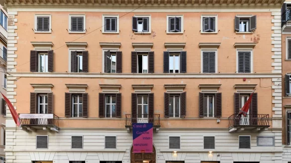 Das Goethe-Haus an der Via del Corso in Rom, wo Johann Wolfgang von Goethe von 1786 bis 1788 mit anderen K&uuml;nstlern lebte. - &copy; Giorgio Benni/Courtesy Museum Casa di Goethe/dpa