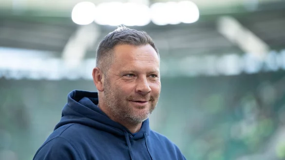 Berlins Trainer Pal Dardai vor dem Spiel beim VfL Wolfsburg. - &copy; Swen Pf&ouml;rtner/dpa