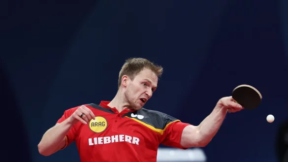 Benedikt Duda steht mit der deutschen Mannschaft bei der Team-EM im Viertelfinale. - © Jiang Hongjing/XinHua/dpa