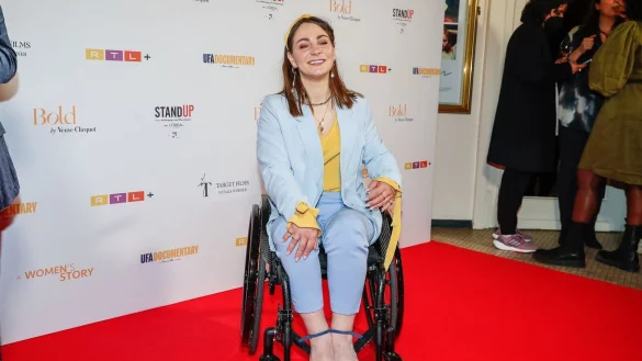 Sitzt seit ihrem schweren Trainingsunfall im Rollstuhl: Kristina Vogel. - &copy; Gerald Matzka/dpa