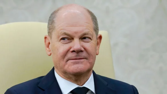Bundeskanzler Olaf Scholz: Werden weiterhin &laquo;der st&auml;rkste Unterst&uuml;tzer der Ukraine in Kontinentaleuropa&raquo; sein. - &copy; Susan Walsh/AP