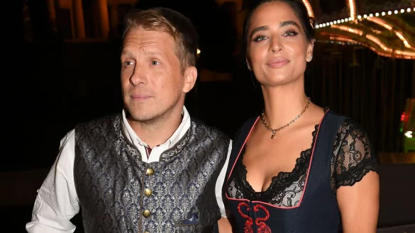 Der Comedian Oliver Pocher und seine Frau Amira. - &copy; Felix H&ouml;rhager/dpa