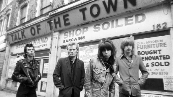 Chrissie Hynde und ihre Band. Die Frontfrau der Pretenders mischte Lederjacke und Schmollmund die britische Rockszene auf. - &copy; Dalle/ARTE France/dpa