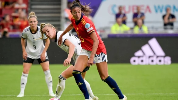 Entschuldigte sich mit ihren Mitspielerinnen beim Maori-Volk: Ivana Andr&eacute;s. - &copy; Sebastian Christoph Gollnow/dpa