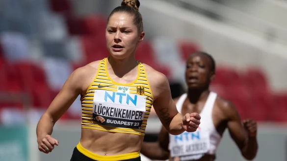 Gina Lückenkemper aus Deutschland in Aktion. - © Sven Hoppe/dpa