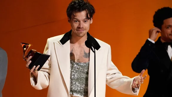 Harry Styles bei der Verleihung der 65. Grammy Awards in Los Angeles. - &copy; Chris Pizzello/Invision/AP/dpa