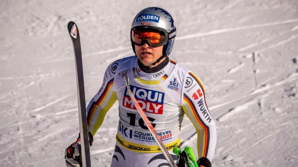 Klagte nach der Abfahrt &uuml;ber Knieschmerzen: Thomas Dre&szlig;en. - &copy; Michael Kappeler/dpa