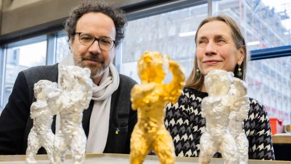 Carlo Chatrian und Mariette Rissenbeek, das scheidende Leitungs-Duo der Berlinale. - &copy; Christoph Soeder/dpa