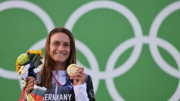 Zwei Jahre nach ihrem Gold-Coup in Tokio kann Ricarda Funk bei der WM den Titel-Hattrick schaffen. - &copy; Jan Woitas/dpa