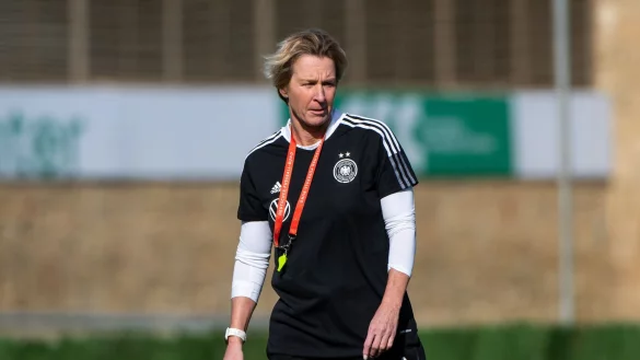 Muss im Test gegen Vietnam auf die Bayern-Spielerinnen verzichten: Bundestrainerin Martina Voss-Tecklenburg. - &copy; Michael Memmler/Eibner Pressefoto/dpa