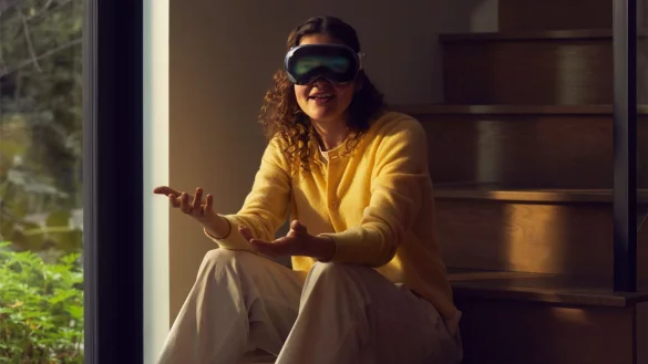 Noch ist Warten angesagt: Apples Computer-Brille Vision Pro erscheint erst 2024. - &copy; Apple/dpa-tmn