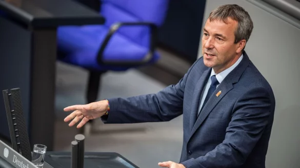 Johann Saathoff (SPD) spricht bei der 115. Sitzung des Bundestages zu den Abgeordneten. - &copy; Arne Immanuel B&auml;nsch/dpa/Archivbild