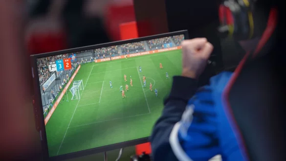 Wie bereits im vergangenen Jahr wurde der FIFAe World Cup im Elfmeterschie&szlig;en entschieden. (Archivbild) - &copy; Henning Kaiser/dpa