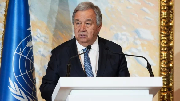 UN-Generalsekret&auml;r Ant&oacute;nio Guterres richtet eine deutliche Botschaft an die israelische Regierung. - &copy; Lujain Jo/AP/dpa