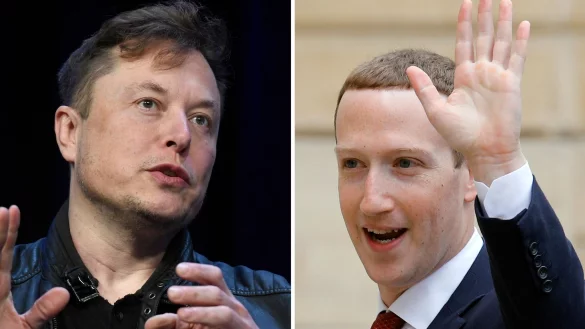 Facebook-Gründer Mark Zuckerberg hat die Geduld rund um den möglichen Käfigkampf mit Elon Musk verloren. - © Susan Walsh/Francois Mori/AP/dpa