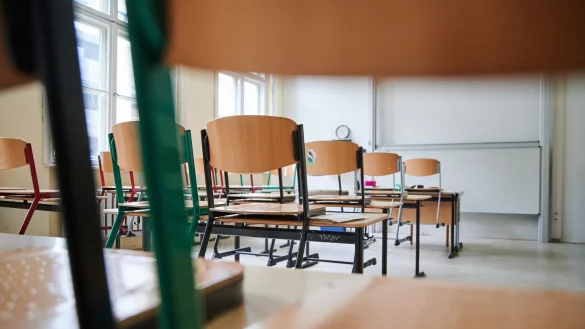 Kein Unterricht in diesem Klassenzimmer: Hier eine Aufnahme aus dem Januar 2021. - &copy; Annette Riedl/dpa