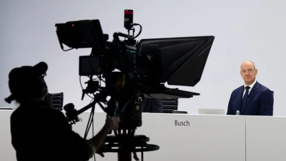 Virtuelle Hauptversammlung bei der Siemens AG mit dem Vorstandsvorsitzenden 
Roland Busch. - © Sven Hoppe/dpa Pool/dpa