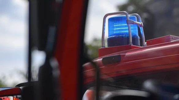 Ein Blaulicht leuchtet auf dem Dach eines Einsatzfahrzeugs der Feuerwehr. - &copy; Robert Michael/dpa-Zentralbild/ZB/Symbolbild