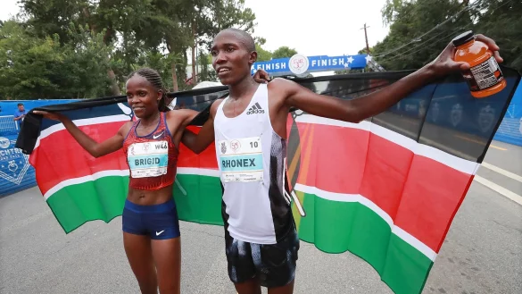 L&auml;ufer Rhonex Kipruto wurde suspendiert. - &copy; Curtis Compton/Atlanta Journal-Constitution/AP/dpa