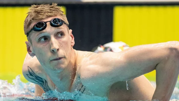 Auch Schwimm-Star Florian Wellbrock trainiert in Magdeburg. - &copy; Andreas Gora/dpa